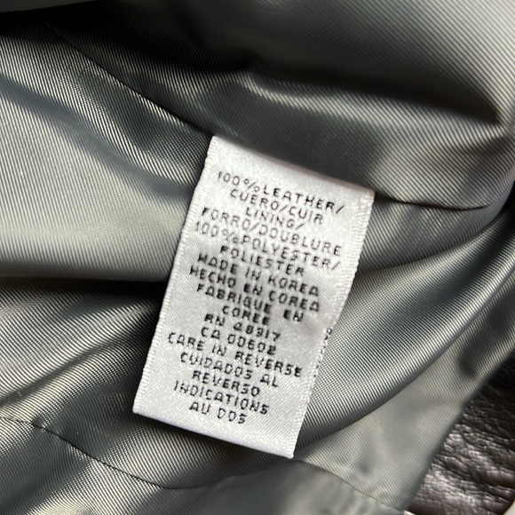 Calvin Klein Leather Metallica Jacket - size s - Picture 4 of 8
